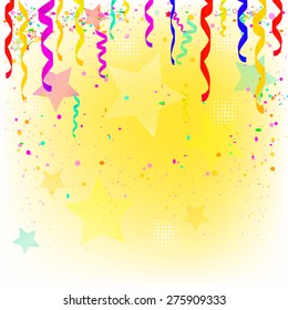 Background confetti. Vector
