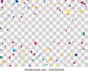 Background, confetti, vector illustration