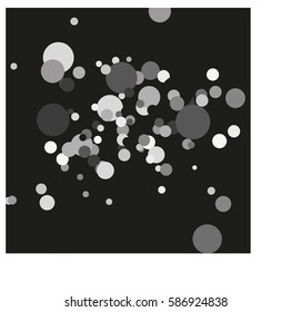 background with confetti. Vector Illustration.