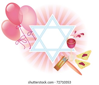 Background for congratulating on a merry holiday Purim