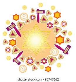 Background for congratulating on a merry holiday Purim
