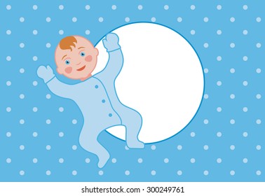 Background for congratulations on the birth of a boy