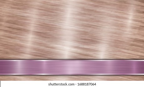 Fondo formado por una superficie metálica brillante de bronce y una plancha horizontal pulida en la parte inferior, con una textura metálica, bombillas y bordes quemados
