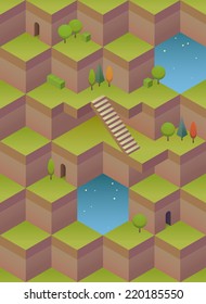 Background consisting of geometrical shapes. Seamless pattern