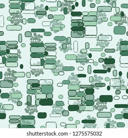 Background consisting of groups of squares. Seamless pattern. Camouflage consisting of uneven blocks. Background consists of skulls.
