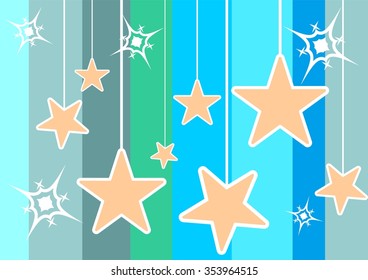 Background consisting of several stars in pastel colors