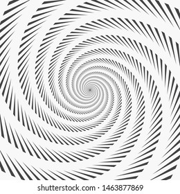 Background Consisting of Spirals of Strokes. Monochrome Vector Illustration