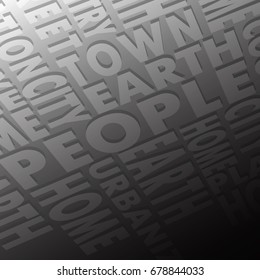 Background consisting of words, vector illustration clip-art