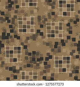 The background consists of broken heptagons.