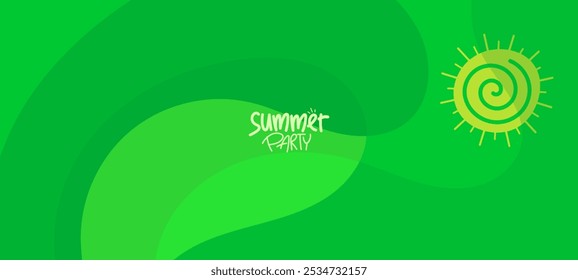 fundo com design de verão contemporâneo para banner, cartaz, layout, cartão de saudação, brochura, digital, modelo. ilustração vetorial