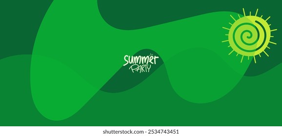 fundo com design de verão contemporâneo para banner, cartaz, layout, cartão de saudação, brochura, digital, modelo. ilustração
