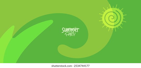 fundo com design de verão contemporâneo para banner, cartaz, layout, cartão de saudação, brochura, digital, modelo.