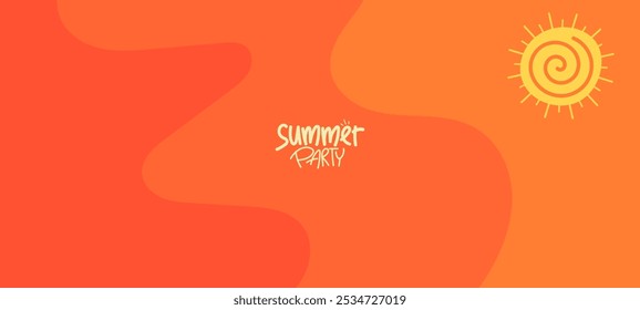 Fondo con diseño temático de verano contemporáneo para Anuncio, póster, diseño, tarjeta de felicitación, folleto, digital, Plantilla. ilustración Vector