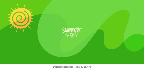 fundo com design tema de verão contemporâneo para banner, cartaz, layout, cartão de saudação, brochura, digital, modelo.