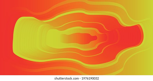 Background contour full color red yellow for cover book or ornament