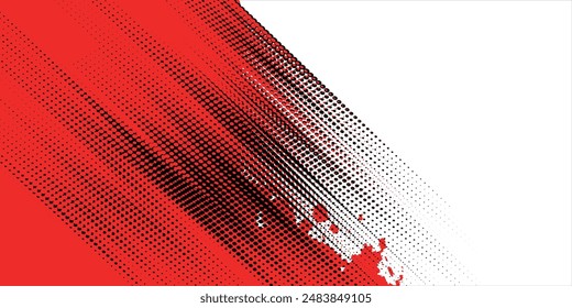 Background, contrast red and black color abstract template for business design. Technology style. You can use it for advertising, sports posters, templates, business presentations. Vector illustration