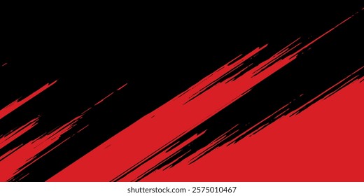 Background, contrast red and black color abstract template for business design. Technology style. You can use it for advertising, sports posters, templates, business presentations. Vector illustration