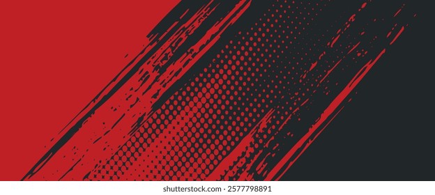 Background, contrast red and black color abstract template for business design. Technology style. You can use it for advertising, sports posters, templates, business presentations