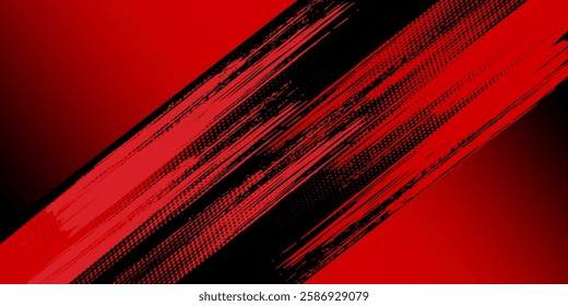 Background, contrast red and black color abstract template for business design. Technology style. You can use it for advertising, sports posters, templates,