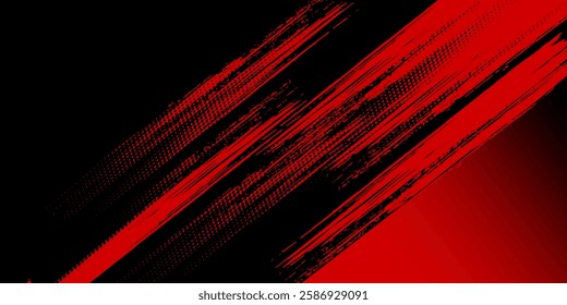 Background, contrast red and black color abstract template for business design. Technology style. You can use it for advertising, sports posters, templates,