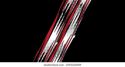 Background, contrast red and black color abstract template for business design. Technology style. You can use it for advertising, sports posters, templates, business presentations. Vector illustration
