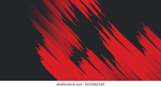 Background, contrast red and black color abstract template for business design. Technology style. Vector illustration eps 10