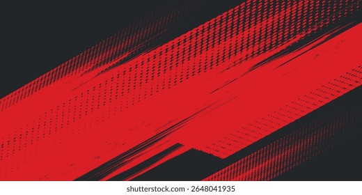 Background, contrast red and black color abstract template for business design. Technology style. You can use it for advertising, sports posters, templates. vector background