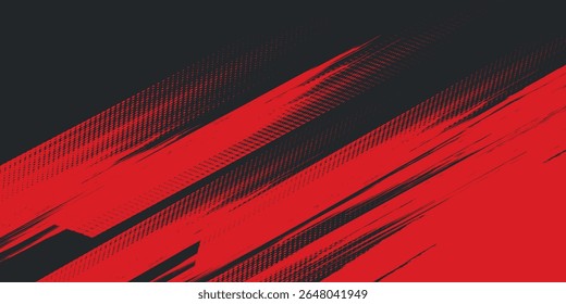 Plano de fundo, contraste vermelho e preto modelo abstrato cor para design de negócios. Estilo de tecnologia. Você pode usá-lo para publicidade, cartazes esportivos, modelos. vetor fundo