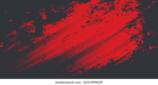 Plano de fundo, contraste vermelho e preto modelo abstrato cor para design de negócios. Estilo de tecnologia. Você pode usá-lo para publicidade, cartazes esportivos, modelos, apresentações de negócios. Ilustração vetorial
