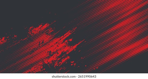 Plano de fundo, contraste vermelho e preto modelo abstrato cor para design de negócios. Estilo de tecnologia. Você pode usá-lo para publicidade, cartazes esportivos, modelos, apresentações de negócios. Ilustração vetorial
