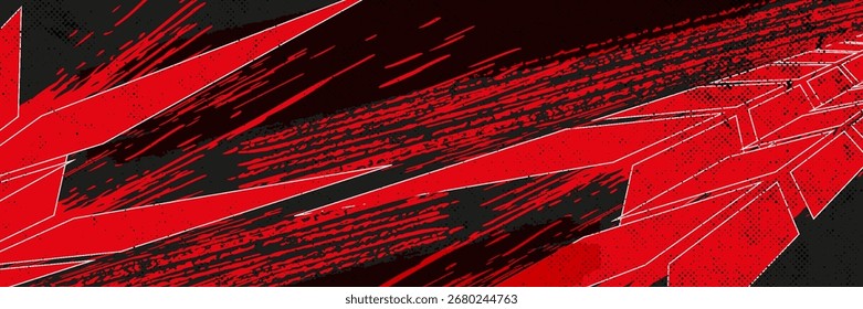 Fondo, Plantilla abstracta del color rojo y negro del contraste para el diseño empresarial