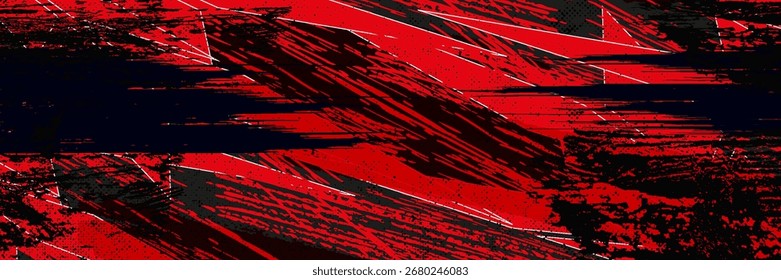 Hintergrund, Kontrast rot und schwarz Farbe abstrakte Vorlage für Business-Design