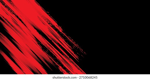 Background, contrast red and black color abstract template for business design.	
