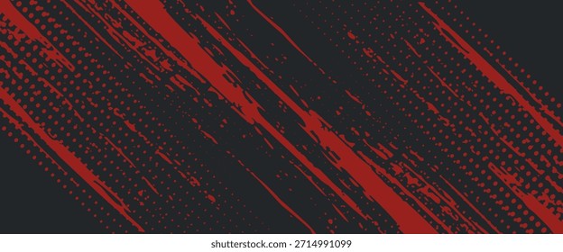 Background, contrast red and black color abstract template for business design. Technology style. You can use it for advertising, sports posters, templates, business presentations. Vector illustration