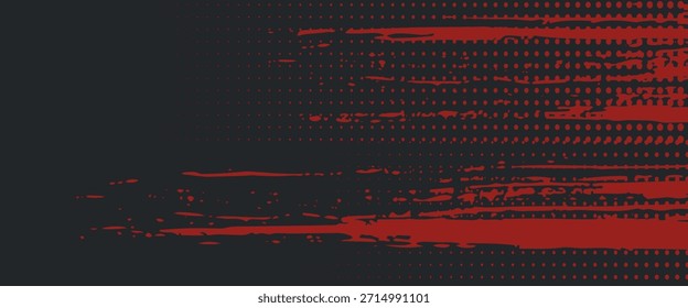 Fondo, contraste de color rojo y negro Plantilla abstracta para el diseño de negocios. Estilo de Tecnología. Puede usarlo para publicidad, carteles deportivos, Plantillas, presentaciones de negocios. Ilustración vectorial