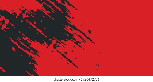 Fondo, contraste de color rojo y negro Plantilla abstracta para el diseño de negocios. Estilo de Tecnología. 