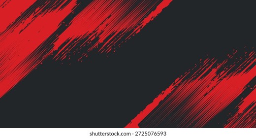 Fondo, contraste de color rojo y negro Plantilla abstracta para el diseño de negocios. Estilo de Tecnología. Puede usarlo para publicidad, carteles deportivos.