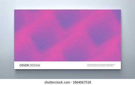 Background with convex forms. Volumetric composition with optical illusion. 3d dynamic vector illustration for cover, banner, flyer or presentation.