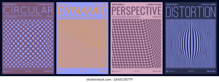 Background with convex hemisphere. Volumetric composition with optical illusion. Abstract polka dot pattern at the junction of floor and wall. Cover design template. Vector for card, brochure, etc.