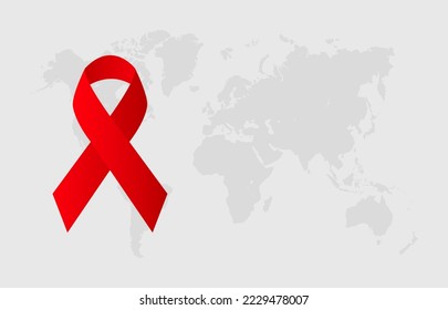 Background copy space for world aids day greetings.