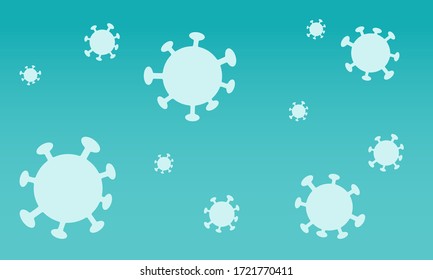 background with coronavirus, image of the virus 
