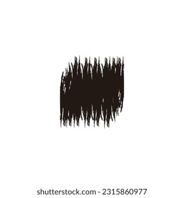 Fondo, correcto, negro, símbolo geométrico de tinta simple vector logotipo