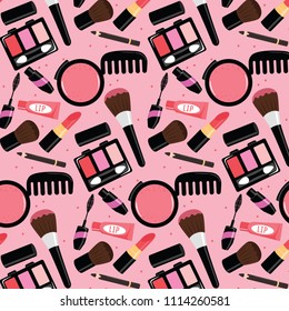Background of cosmetics colorful.