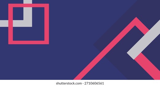 Background Cover | Blue, navy blue, squares, lines, geometry