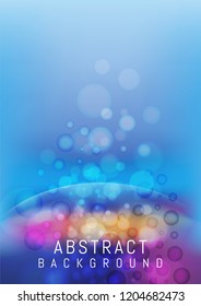 Background or Cover Design in Abstract Bubble Style