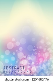 Background or Cover Design in Abstract Bubble Style