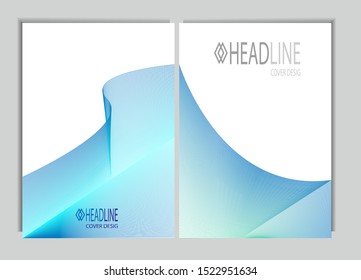 background cover design. with a colorful, wavy smooth line style. simple and bright. eps 10