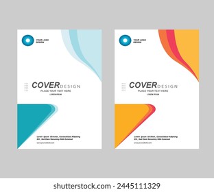 Background Cover Design with Corporate Cover Design Print Template