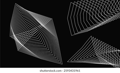 BACKGROUND COVER GEOMETRIC BLACK WHITE SIMPLE DESIGN SHAPE