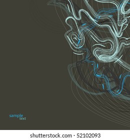 background covers in the form of chaos of lines zavtkov